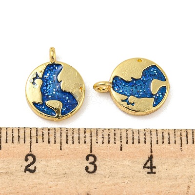 Rack Plating Brass Charms X-KK-R153-09G-1