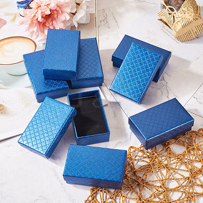 Rectangle Cardboard Paper Jewelry Box CON-TAC0015-01E-1