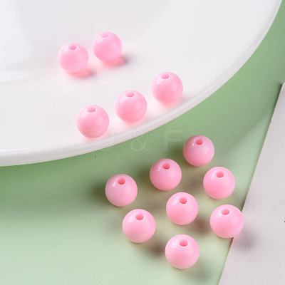 Opaque Acrylic Beads MACR-S370-C10mm-A01-1