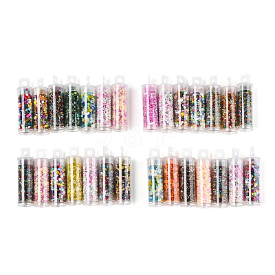 7 Bottles DIY Glass Seed Beads Sets DIY-N006-01A-1
