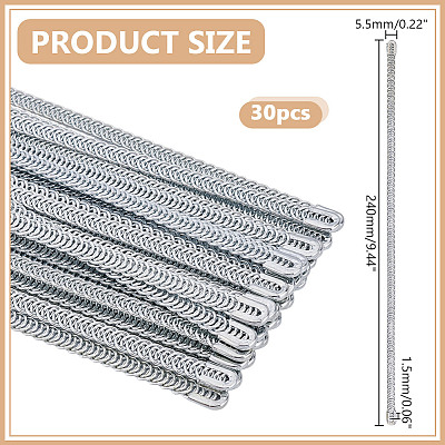 30Pcs Galvanized Steel Tube Boning DIY-HY0003-19A-1