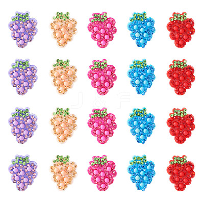 20Pcs 5 Colors Rhinestone Patches PATC-TA0001-07D-1