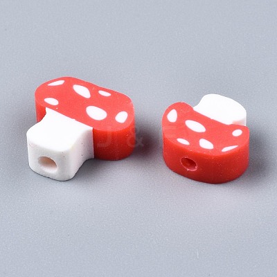 Handmade Polymer Clay Beads X-CLAY-N011-016F-1