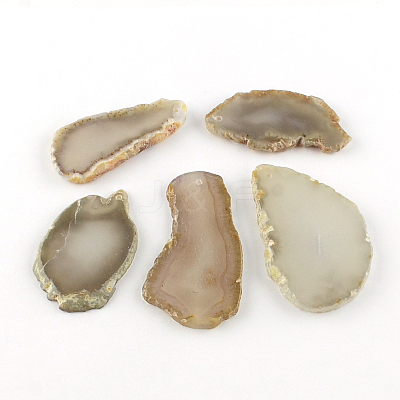 Dyed Mixed Shape Natural Agate Gemstone Big Pendants G-R300-05-1
