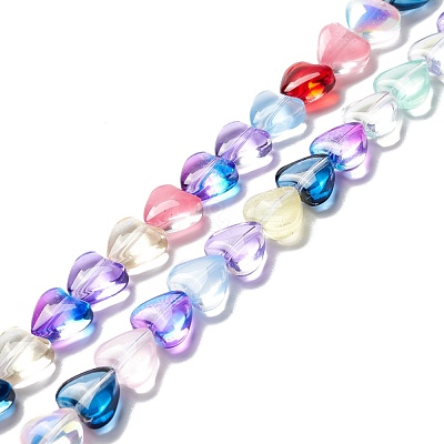 Transparent Glass Beads Strand GLAA-F112-01H-1