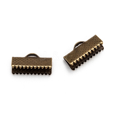 Iron Ribbon Crimp Ends E183Y-AB-1