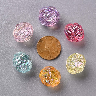 Transparent Acrylic Beads TACR-S154-31C-1