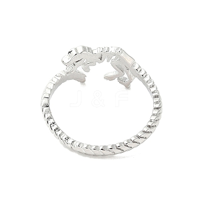 Dinosaur Skeleton Brass Open Cuff Ring for Women LS-RJEW-A040-02P-1