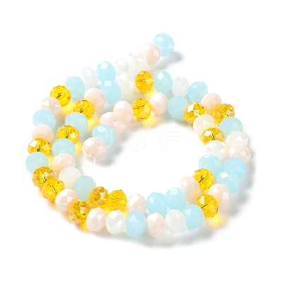 Glass Beads Strands EGLA-A034-M8mm-52-1