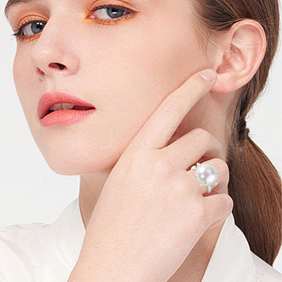 6Pcs Adjustable Brass Finger Rings Components KK-BBC0021-26-1