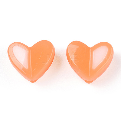 Two Tone Opaque Acrylic Beads SACR-I005-05D-04-1