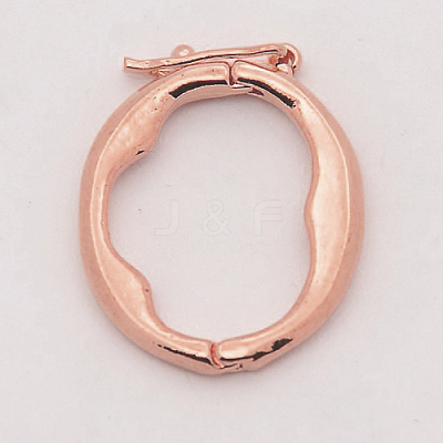 Brass Shortener Clasps KK-M004-03RG-1