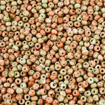 Picasso Glass Seed Beads GL-N001-01B-07-1