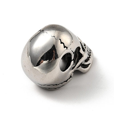 304 Stainless Steel European Beads STAS-E058-22AS-1