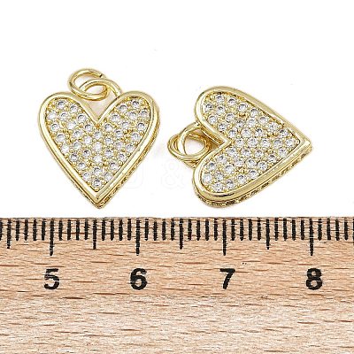 Brass Micro Pave Cubic Zirconia Pendants ZIRC-I367-11G-04-1