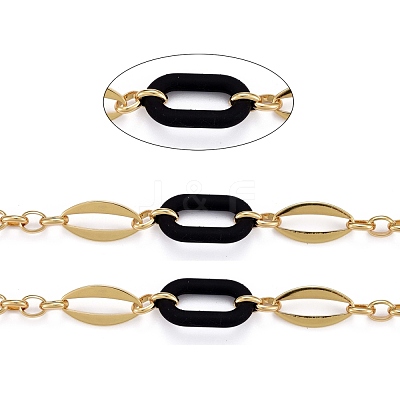 Handmade Brass Oval Link Chains CHC-H102-16G-F-1