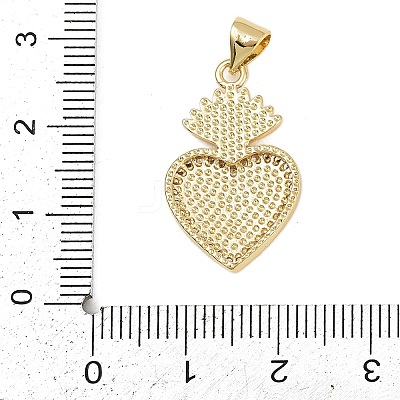 Brass Micro Pave Cubic Zirconia Pendants KK-P323-11U-G01-1