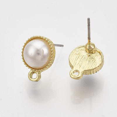 Alloy Stud Earring Findings LS-X-PALLOY-S121-138-1