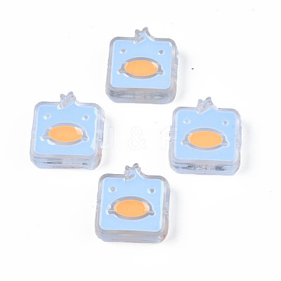 Transparent Acrylic Beads ACRC-S039-09-1