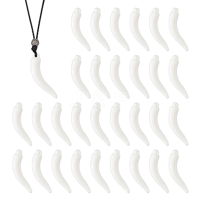 30Pcs Opaque Acrylic Big Pendants SACR-DC0001-22-1