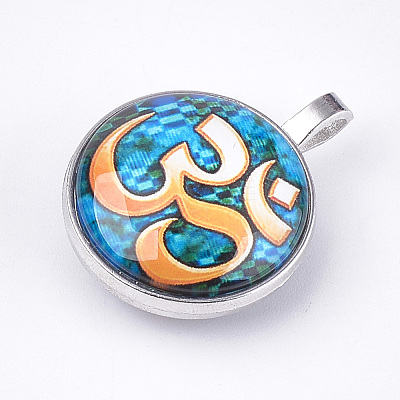 Glass Pendants GLAA-T005-01-1