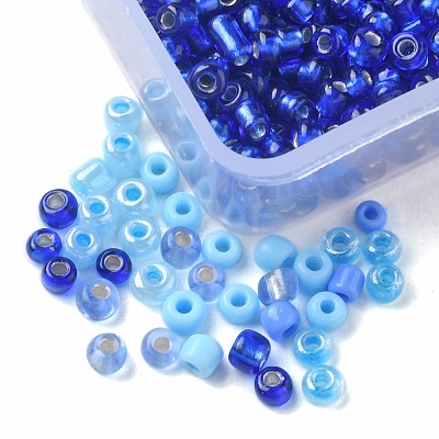 936Pcs 6 Style Glass Seed Round Beads SEED-FS0001-07-1