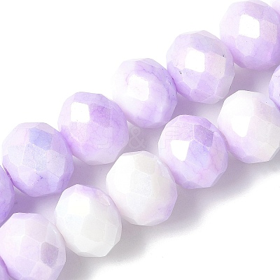 Electroplate Glass Beads Strands LAMP-S068-11A-1