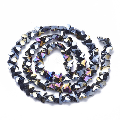 Electroplate Glass Beads EGLA-Q091-14mm-B01-1