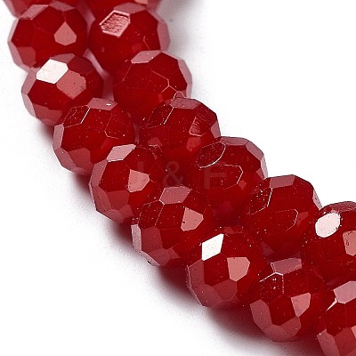 Baking Paint Imitation Jade Glass Bead Strands DGLA-A034-J10mm-A29-1