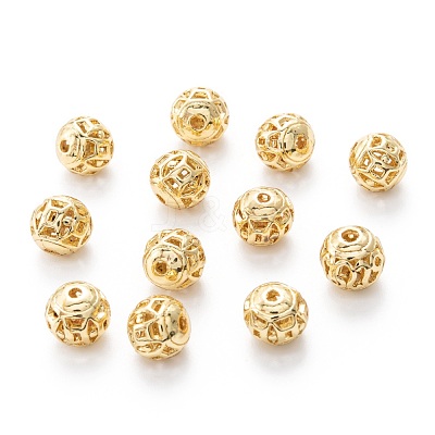 Alloy Hollow Beads PALLOY-P238-26G-RS-1