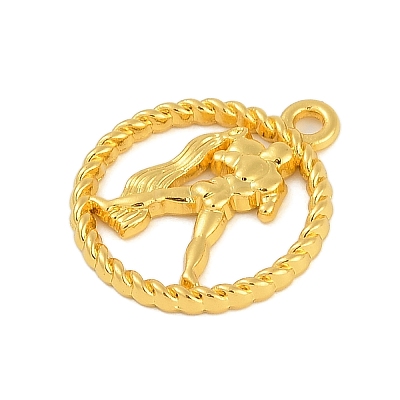 Twelve Constellations Alloy Pendants PALLOY-Q006-01E-G-1