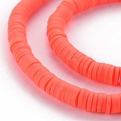 Handmade Polymer Clay Bead Strands CLAY-T002-6mm-44-1
