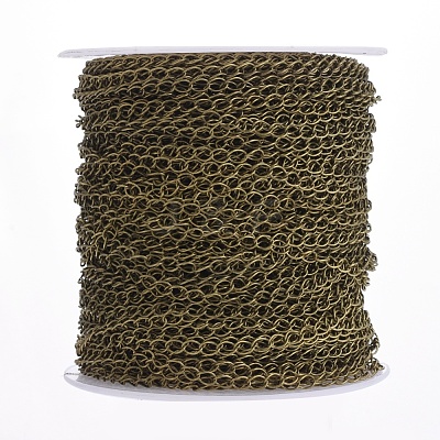 Brass Twisted Chains CHC-Q001-5x4mm-AB-1