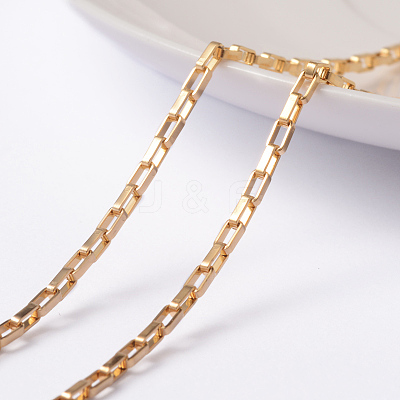 3.28 Feet Ion Plating(IP) 304 Stainless Steel Box Chains X-CHS-L014-09G-1