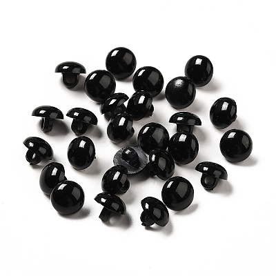 1-Hole Opaque Acrylic Shank Buttons BUTT-D011-B-01-1