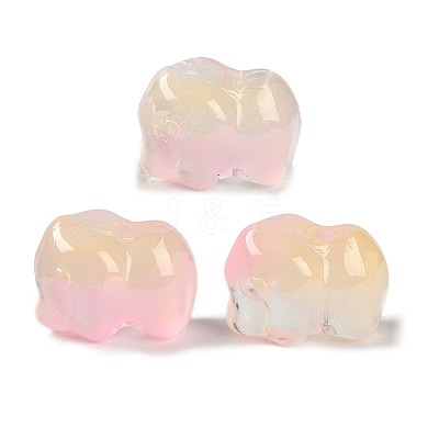 Spray Painted Glass Beads GLAA-Z007-04K-1
