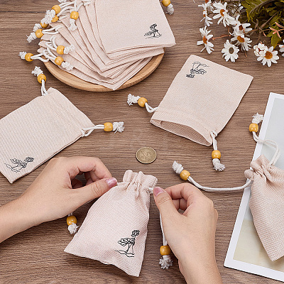 20Pcs Burlap Packing Pouches ABAG-SP0001-57A-1