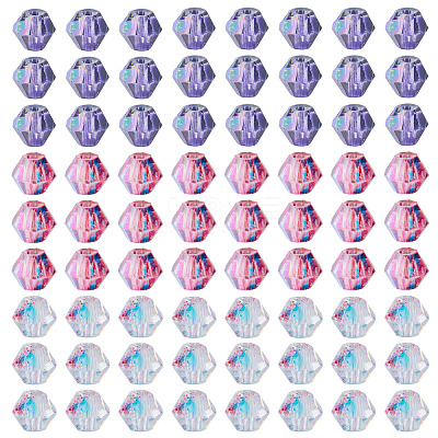 390Pcs 3 Colors Transparent Colours Glass Seed Beads GLAA-TA0003-76C-1