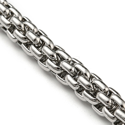 Non-Tarnish 201 Stainless Steel Rope Chain Bracelets STAS-Z056-12P-1