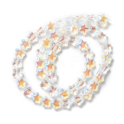 Transparent Glass Beads Strand GLAA-F112-02I-1