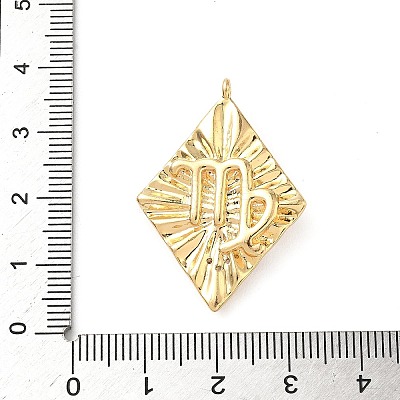 Brass Micro Pave Cubic Zirconia Enamel Pendants KK-L250-08G-07-1