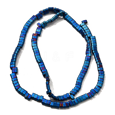 2-Hole Electroplated Synthetic Non-magnetic Hematite Beads Strands G-L613-A01-01G-1