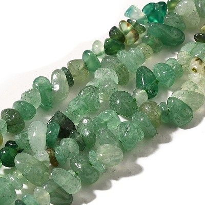 Natural Prehnite & Chrysoprase & Green Aventurine Beads Strands G-L610-A19-01-1
