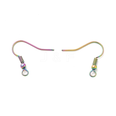 Ion Plating(IP) 304 Stainless Steel Earring Hooks STAS-F075-41MC-1