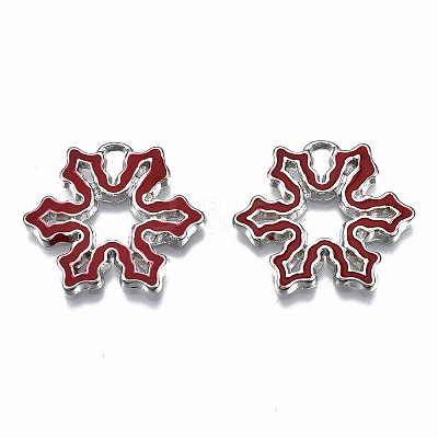 Alloy Enamel Pendants ENAM-Q443-015-RS-1