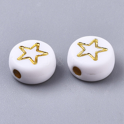 Opaque Acrylic Beads PACR-N006-005-1