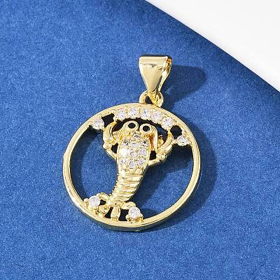 Brass Micro Pave Cubic Zirconia Pendant & Stud Earrings Sets for Women SJEW-F227-01F-G-1