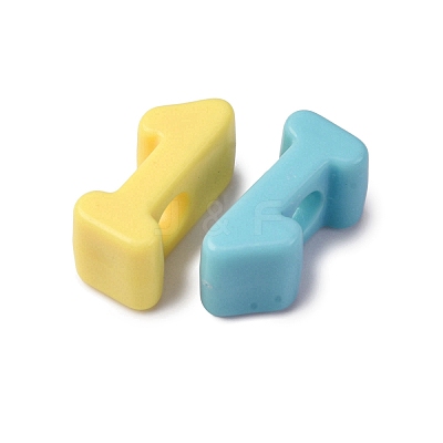 Opaque Acrylic European Beads OACR-S072-04D-1