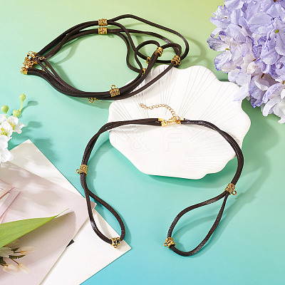 3Pcs Cowhide Leather Cord Double Layer Necklace Making AJEW-TA0002-77B-1
