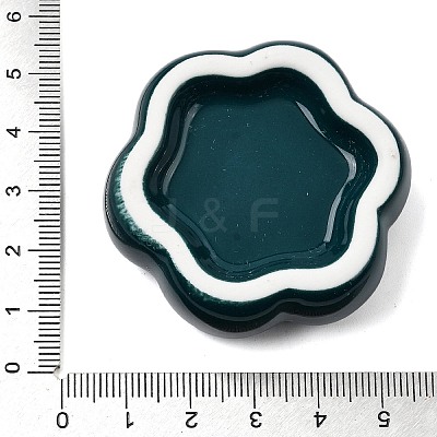 Flower Porcelain Display Decorations DJEW-G049-01E-1